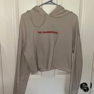 Chainsmokers crop sweatshirt